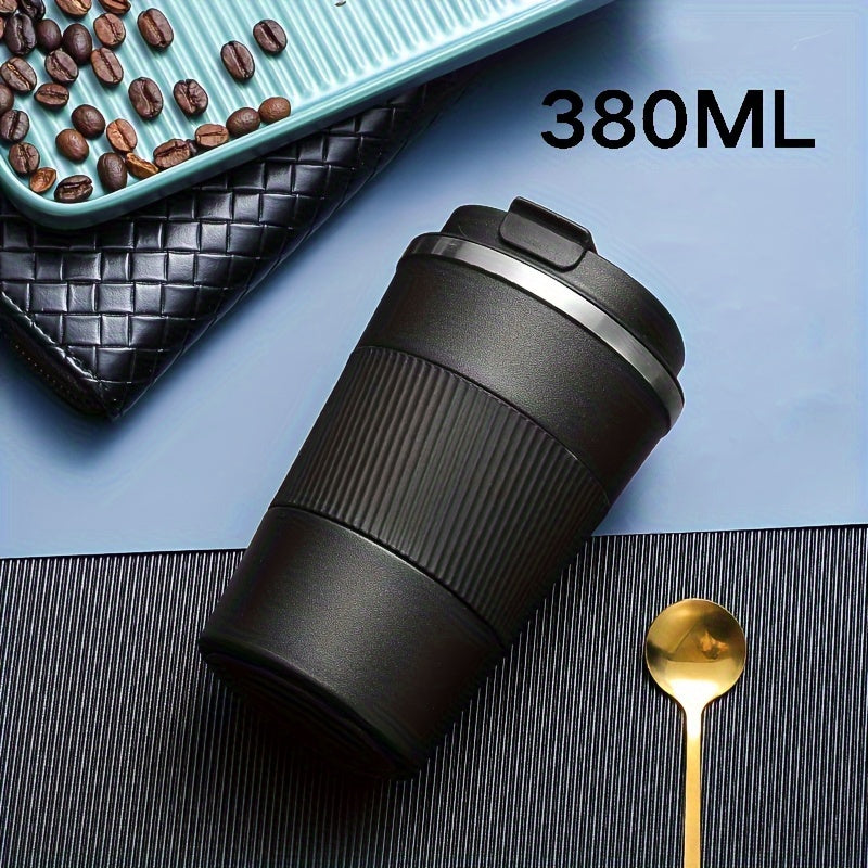 Stainless Steel Travel Mug Double Walled Insulated Leak-Proof 380ml
