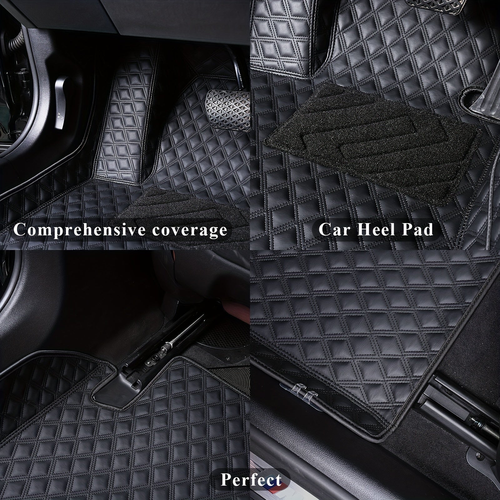 Full Coverage Anti-Slip Car Floor Mats for Sedan 2014-2023 Durable Material