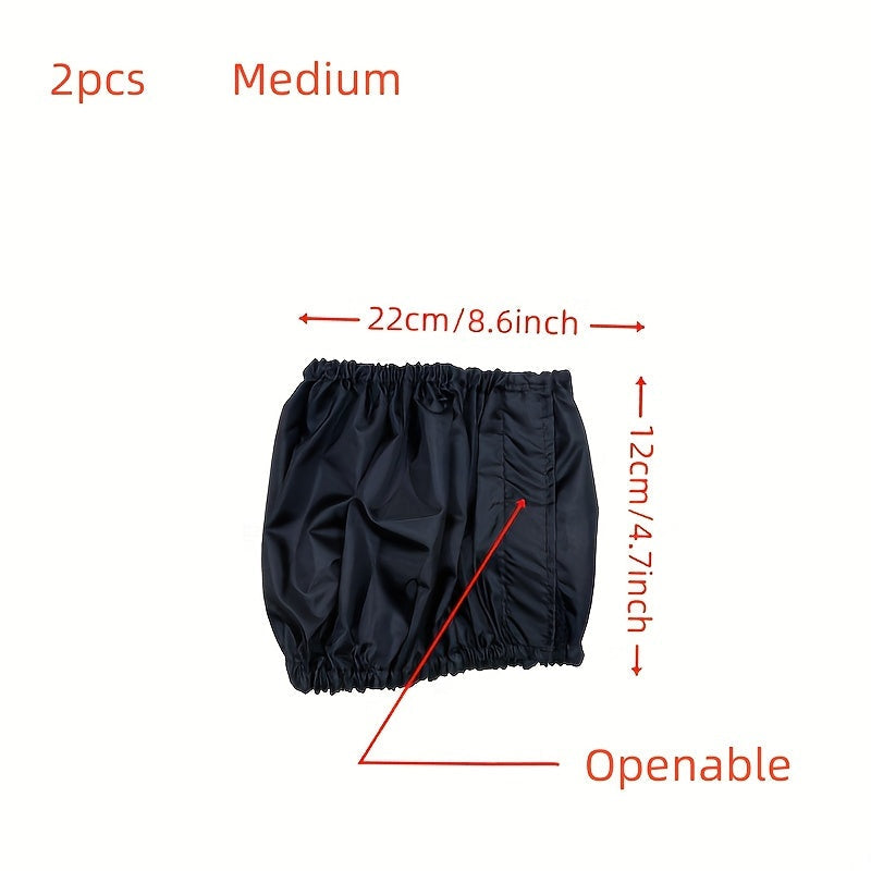 Juego de 2 fundas de poliéster para ruedas de cochecito infantiles, a prueba de polvo y fáciles de limpiar