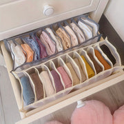 Juego de 3 cestas de tela plegables para ropa interior, calcetines y organizadores de accesorios