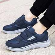 Men's Wide-Fit Breathable Fabric Slip-On Athletic Sneakers for Casual Running and Outdoor Wear