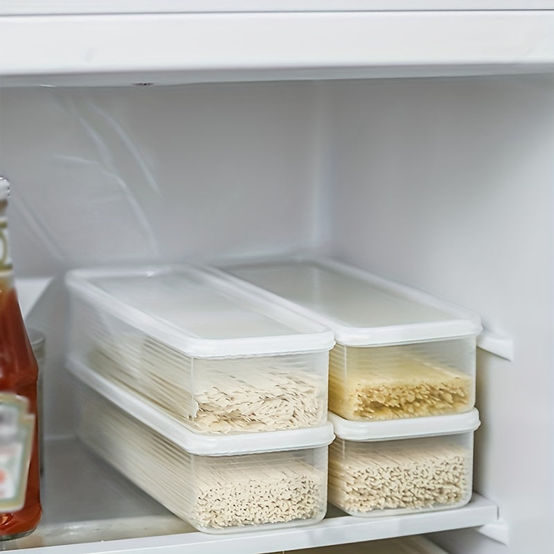 BPA-Free Clear Food Storage Containers Set with Lids for Pasta and Grains