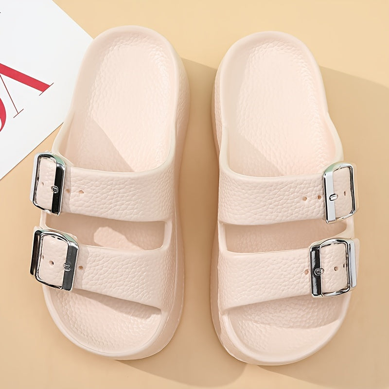 Women's Retro Faux Leather Loafers with Chunky Heels and Soft Sole