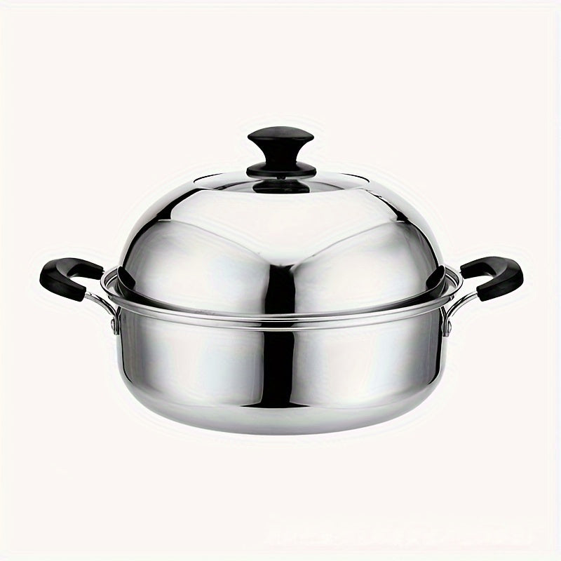 Stainless Steel Steamer Pot for Home Cooking Suitable for Electric and Gas Stoves