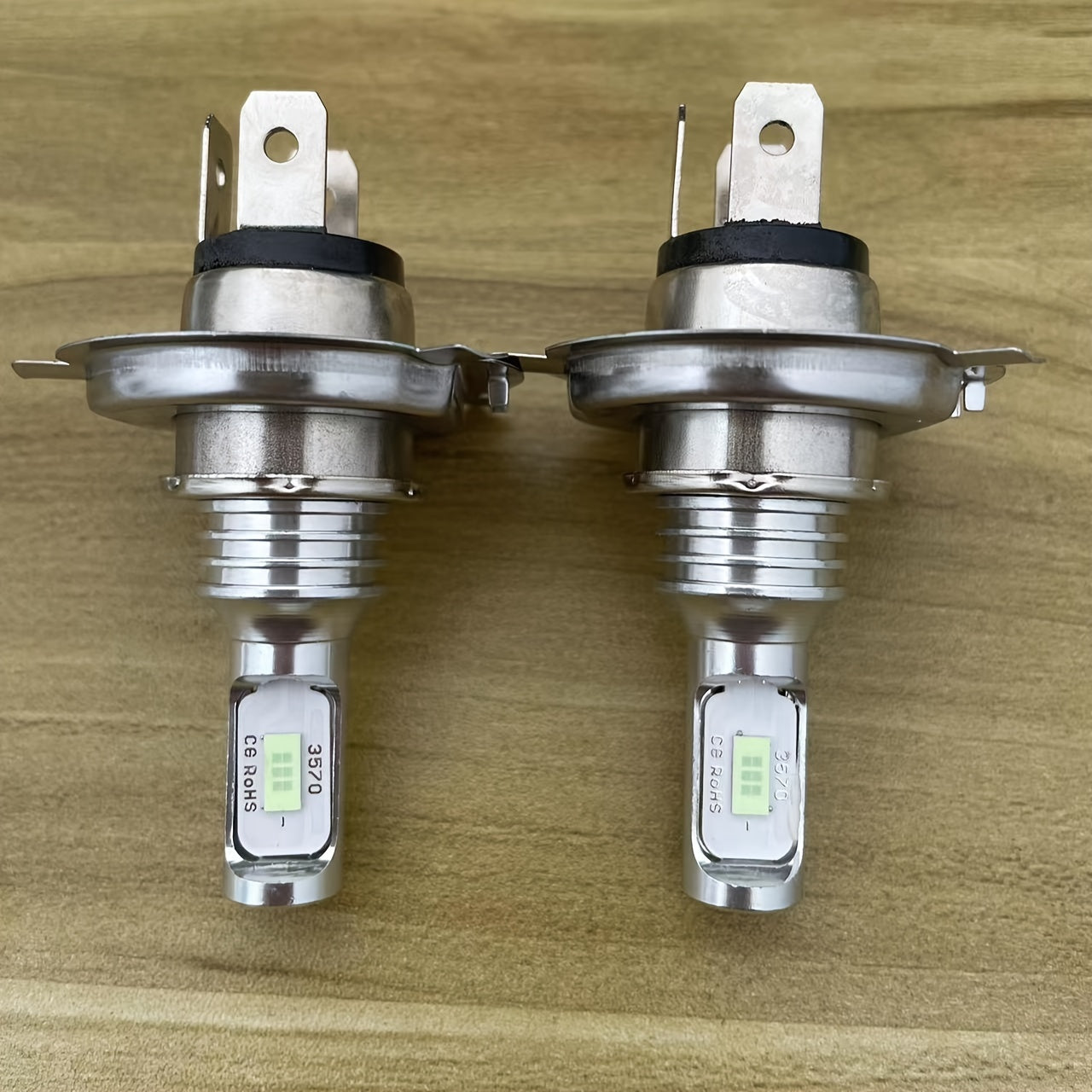 2pcs H4 9003 CSP LED Headlight Fog Bulbs High Low Beam 6000K White