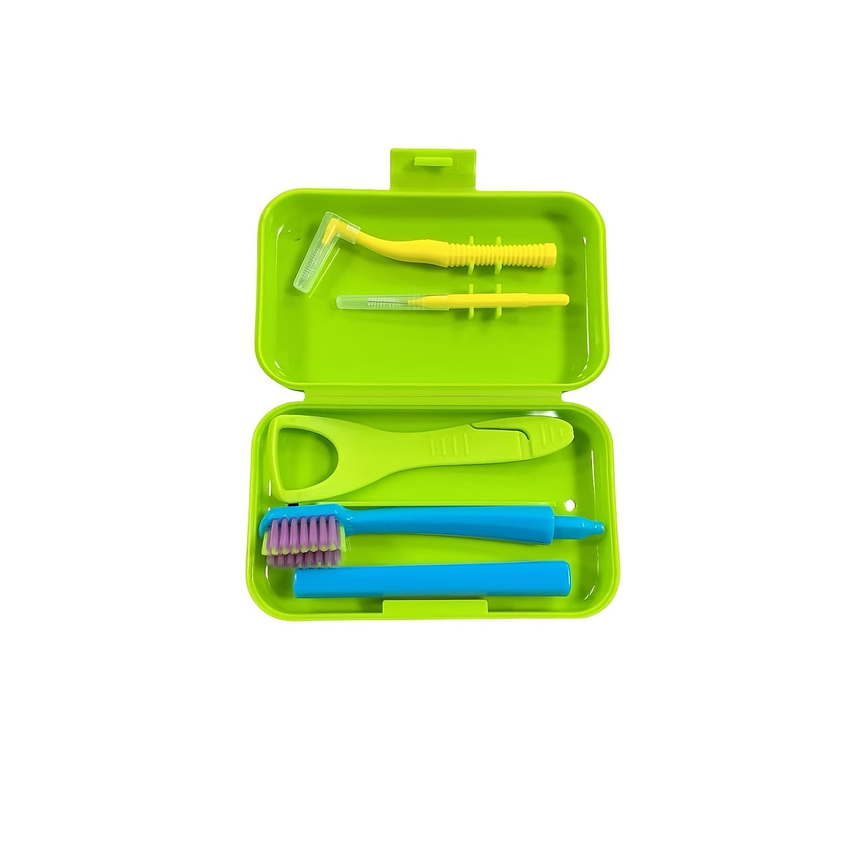 Kattalar uchun og'iz parvarishi to'plami tish cho'tkasi, interdental cho'tka, tilni tozalash uchun scraper