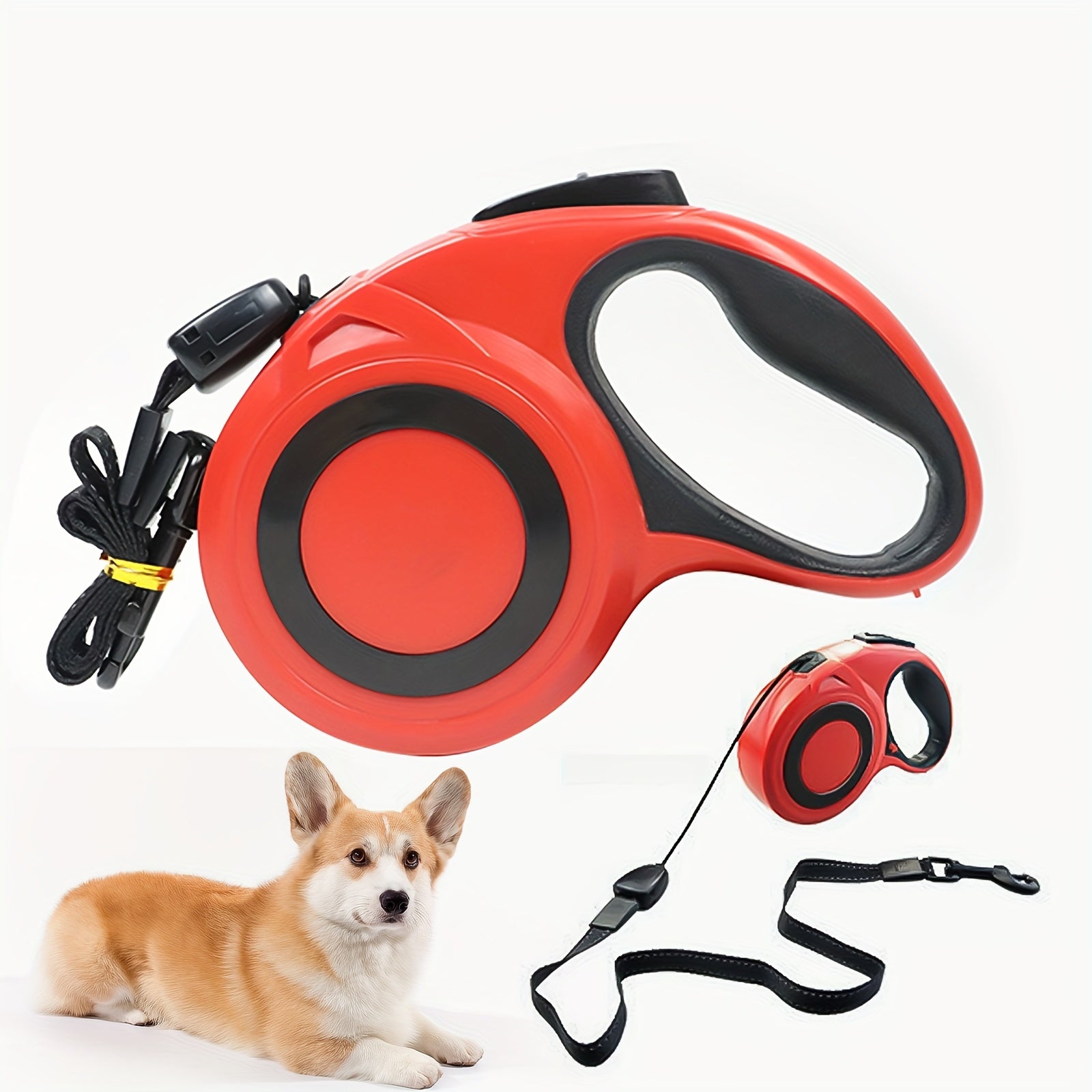 Adjustable 7.92m Dog Leash with Reflective Strap Made of ABS Material for All Breeds