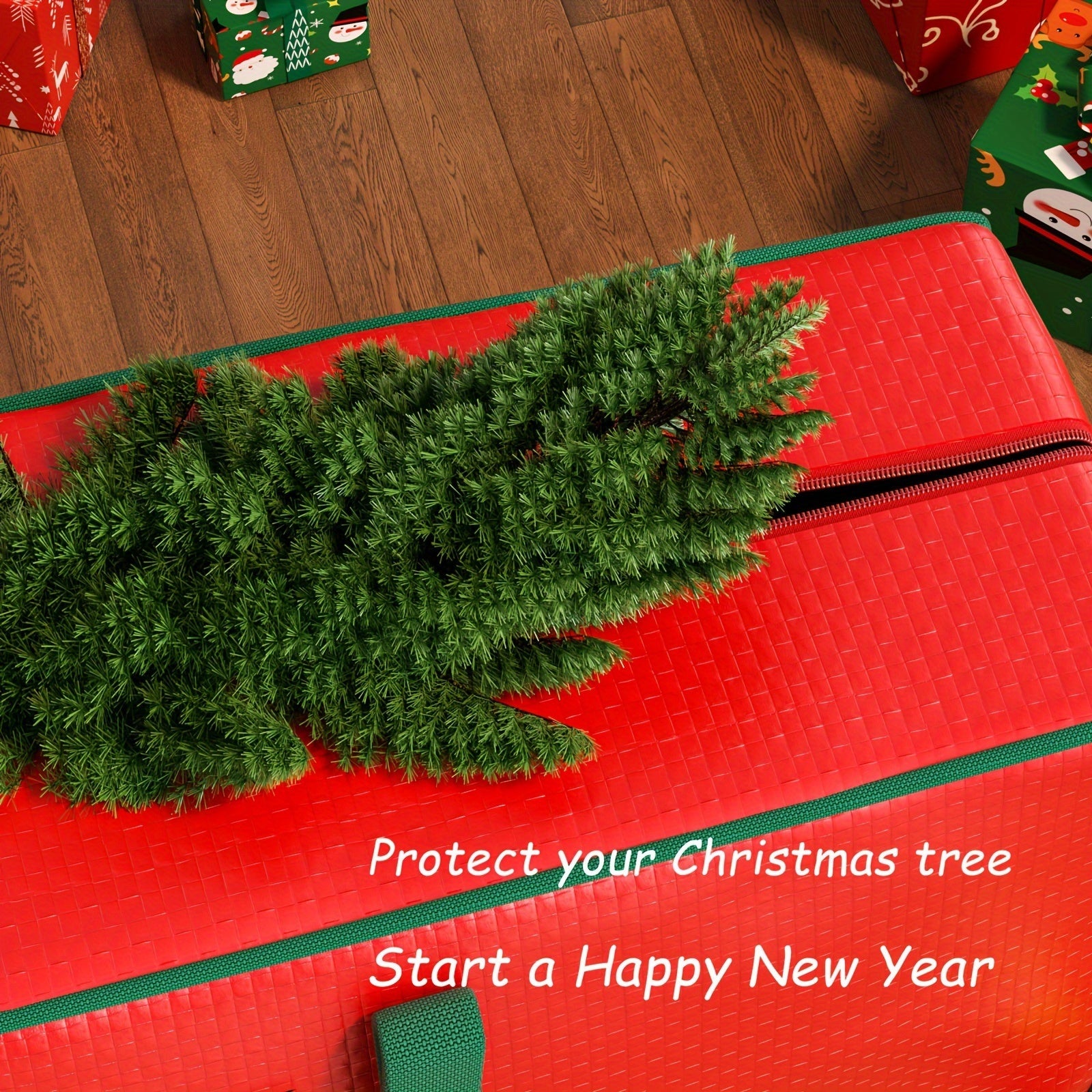 Large Capacity Foldable Storage Bag for Christmas Tree with Double Handles