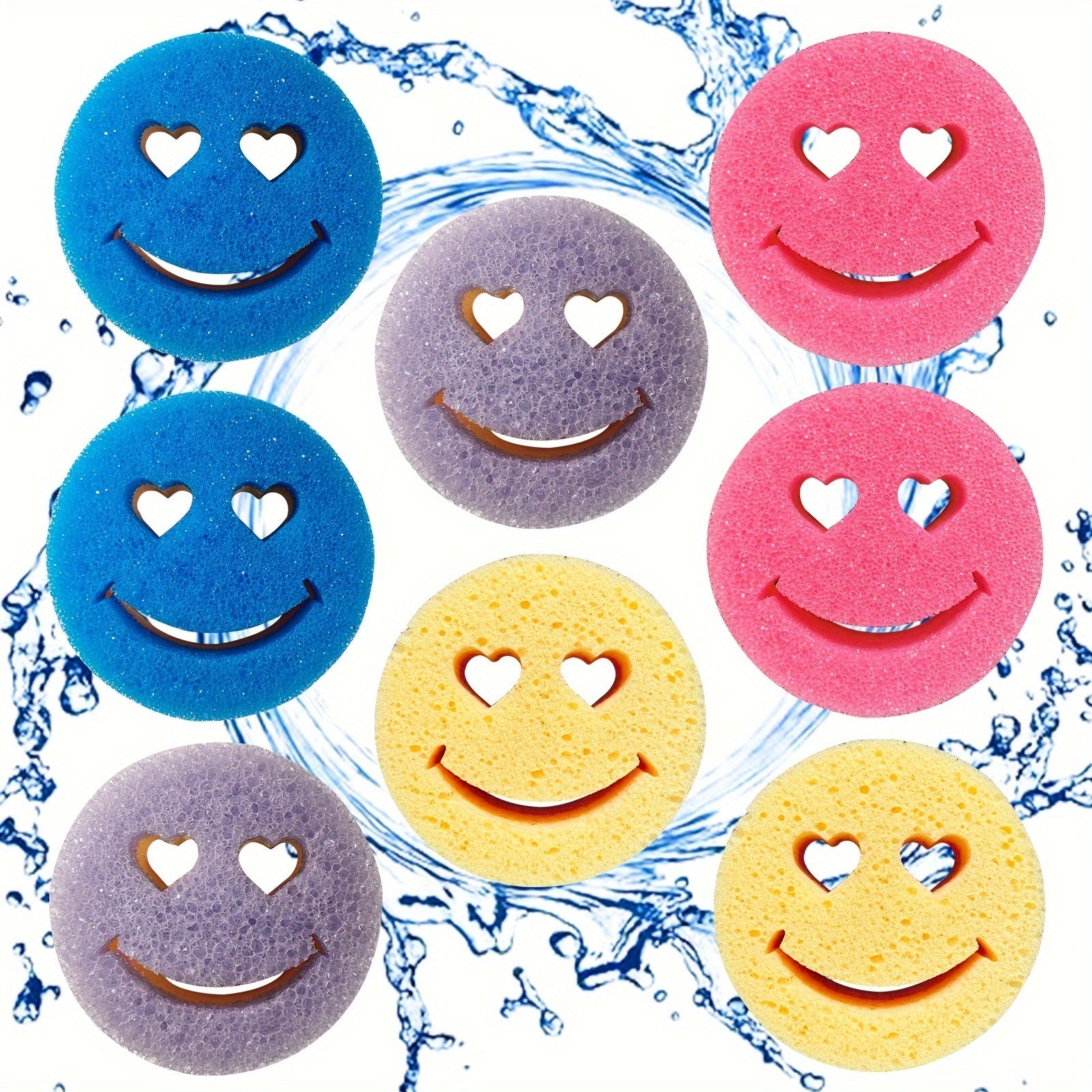 Температурно-чувствительные, прочные губки из ПК, доступные в упаковках по 2, 4, 6 или 8 штук. Подходят для использования на кухне, в ванной, для стекол и в гостиной. Эти губки без царапин идеально подходят для мытья посуды и чистки кастрюль.