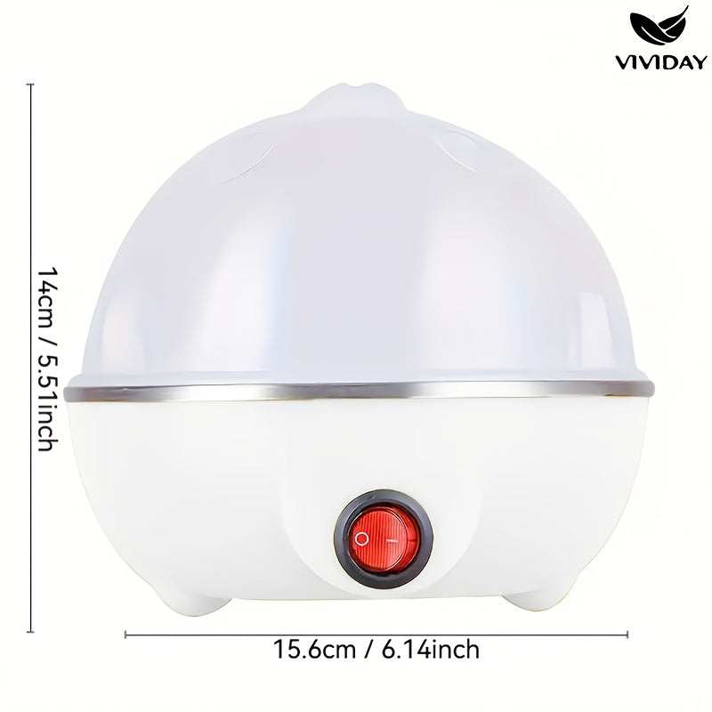 Egg Cooker with Visual Window One-Touch Switch Auto Power-Off Mini Heating Multi-Functional 220V