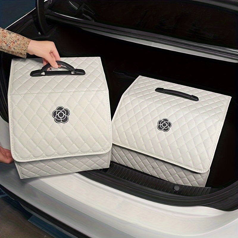 Caja organizadora para maletero de coche, almacenamiento multifuncional, accesorios para el interior