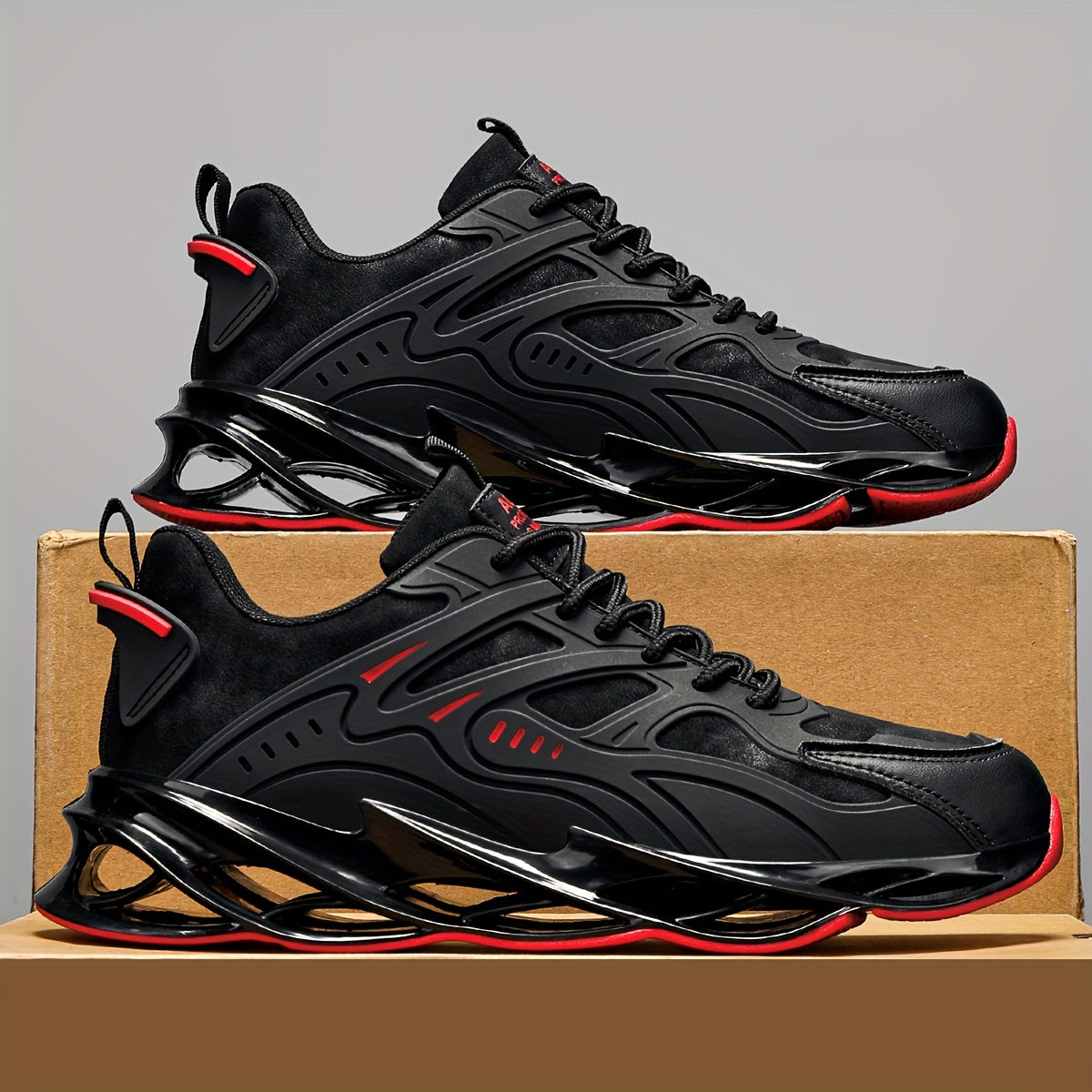 Men's Low Top Solid Color Rubber Sole Casual Running Sneakers