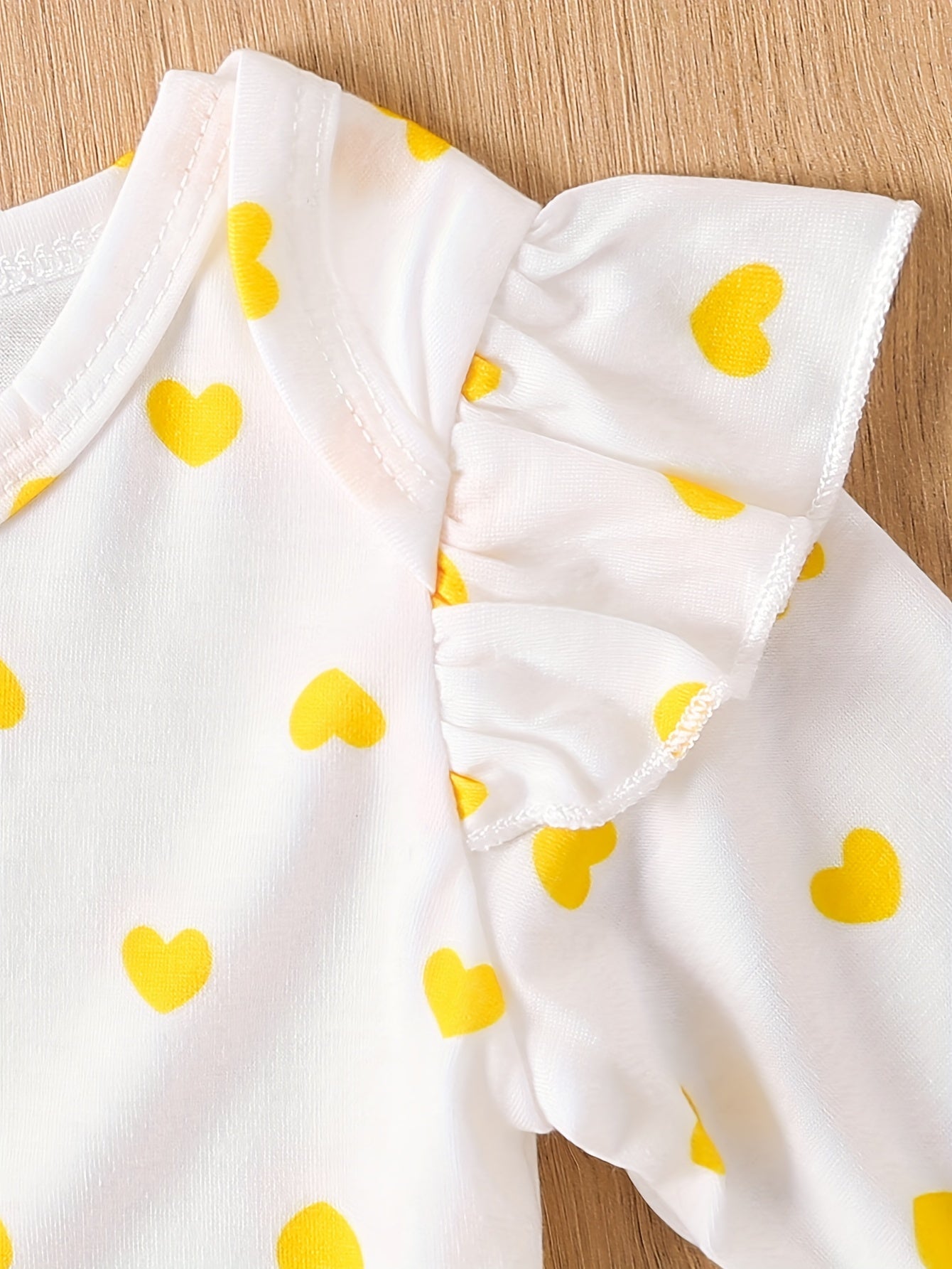 Girls' Knit Romper Set with Denim Skirt and Polka Dot Top for All Seasons