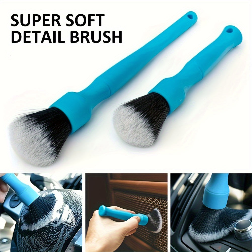 Automotive Detailing Brush Ultra-Soft Synthetic Bristles Car Interior Cleaner