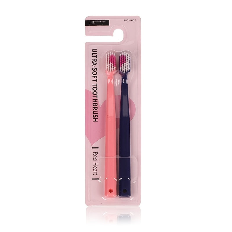 Adult Soft Bristle Toothbrushes Pack of 2 4 or 6 Compact Head Travel Friendly