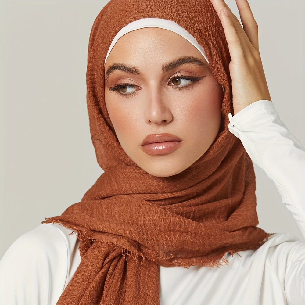 Velo musulmán para mujer transpirable, cómodo, tradicional, vestimenta del Medio Oriente, ajustable, fácil de usar