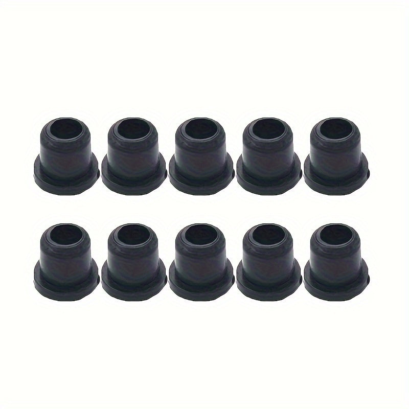 10pcs Round Grommet Badge Emblem for Car, Black Metal, 51141807495
