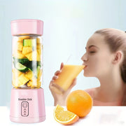 Wireless Portable Juicer with Glass and Plastic Body Rechargeable for Kitchen and Dining