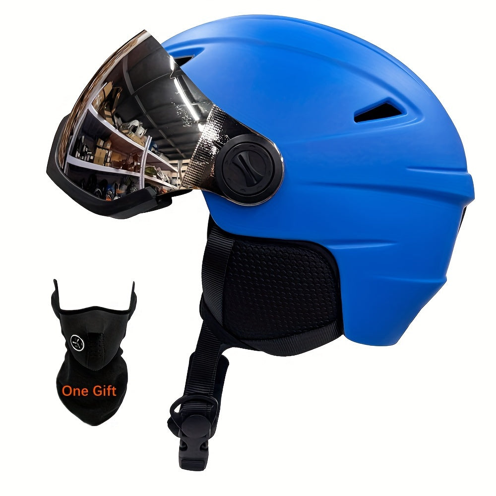 Ski Helmet with Goggles Breathable Lightweight Winter Sports Universal Fit