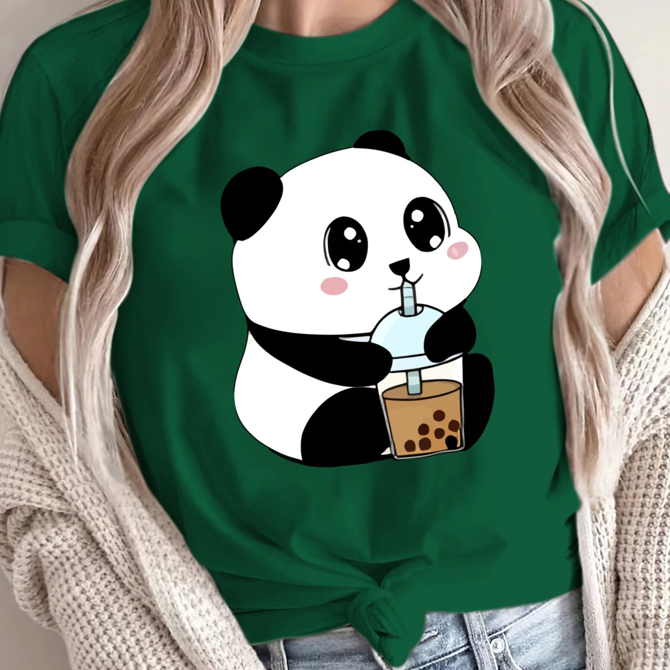 Women's Loose Large Size T-Shirt Spring Summer Short Sleeve Casual Breathable Fabric