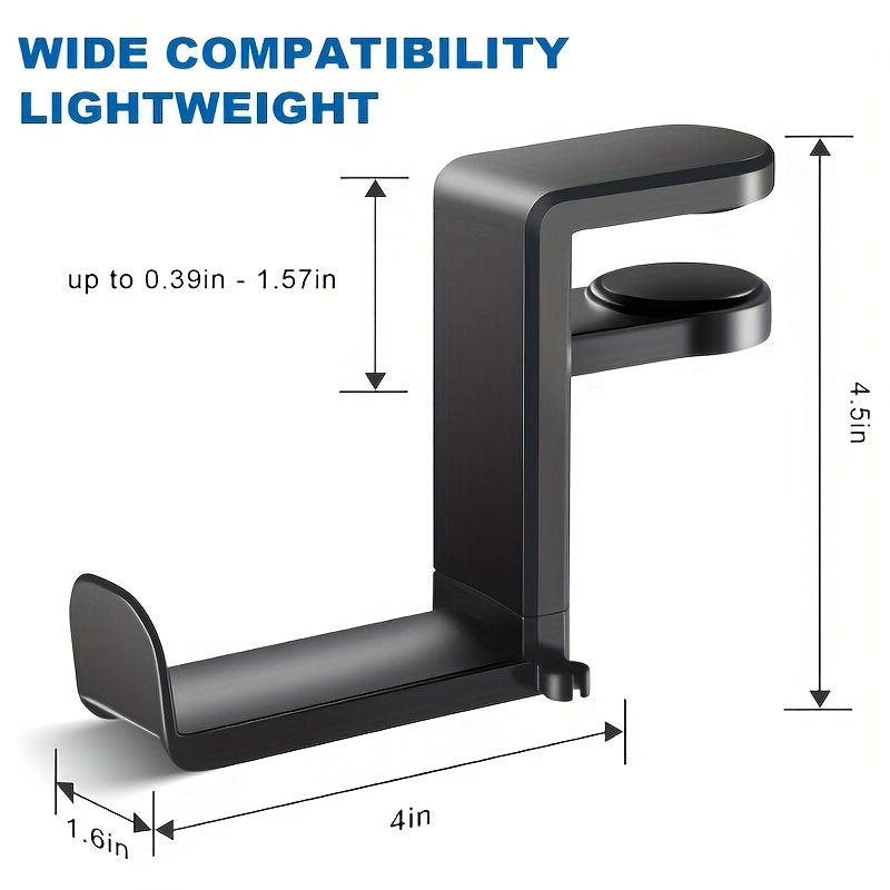 Stol ostidagi quloqchinlar uchun turadigan joy, sozlanadigan buriladigan qo'l, kabellarni tartibga soluvchi