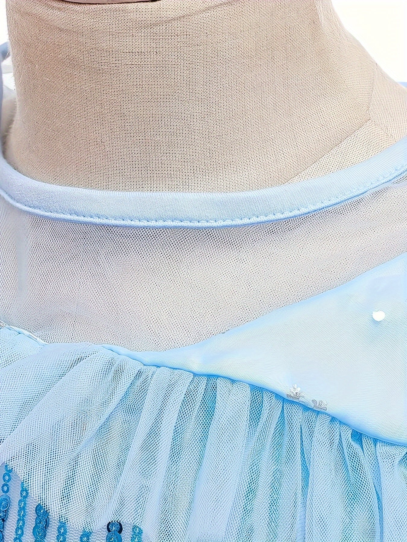 Детский набор платьев для девочек-принцесс без рукавов с пайетками, карнавальный костюм для детей от 3 лет+