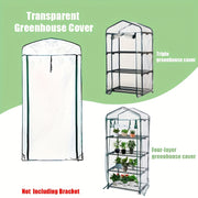 Multi-Layer PVC Greenhouse Cover Waterproof UV Windproof for Plants Seeds Herbs Vegetables