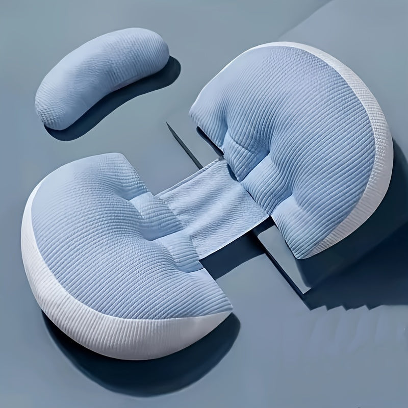 Основной комфорт для спящих на боку во время беременности - портативная и регулируемая материнская подушка в форме U, изготовленная из мягкого полиэстера с съемным чехлом - обеспечивает поддержку талии и облегчение живота.