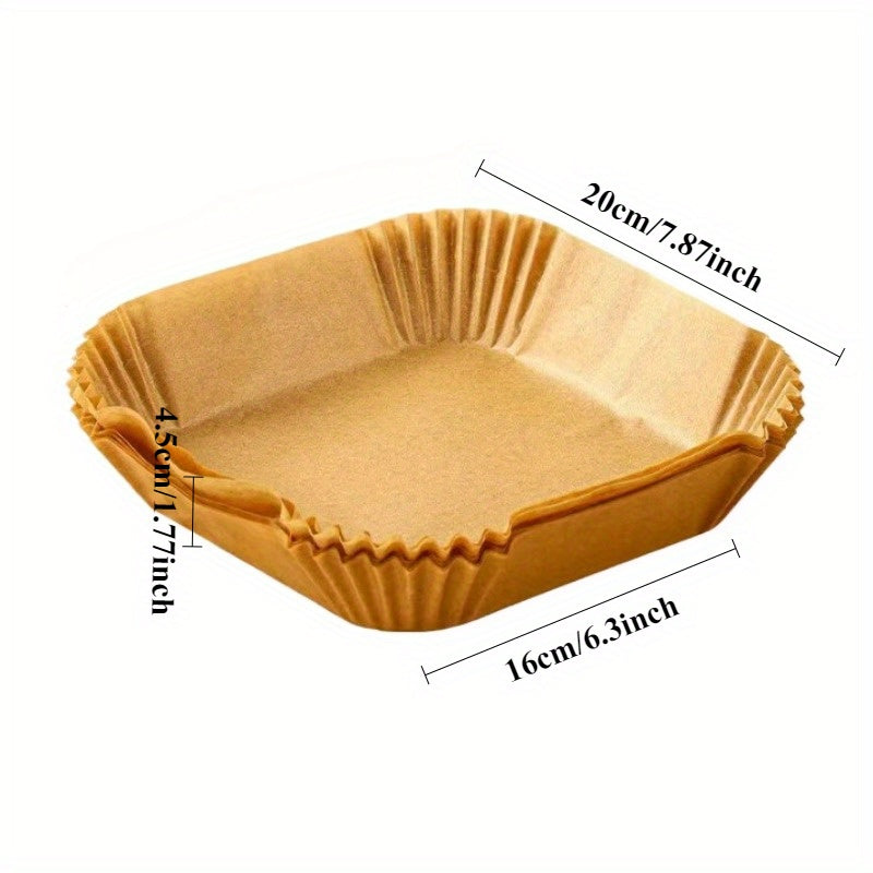 9 dyuymli havo fritözlari uchun yopishmaydigan qog'oz qoplami, 5-10 litr, suv o'tkazmaydigan, yog' o'tkazmaydigan