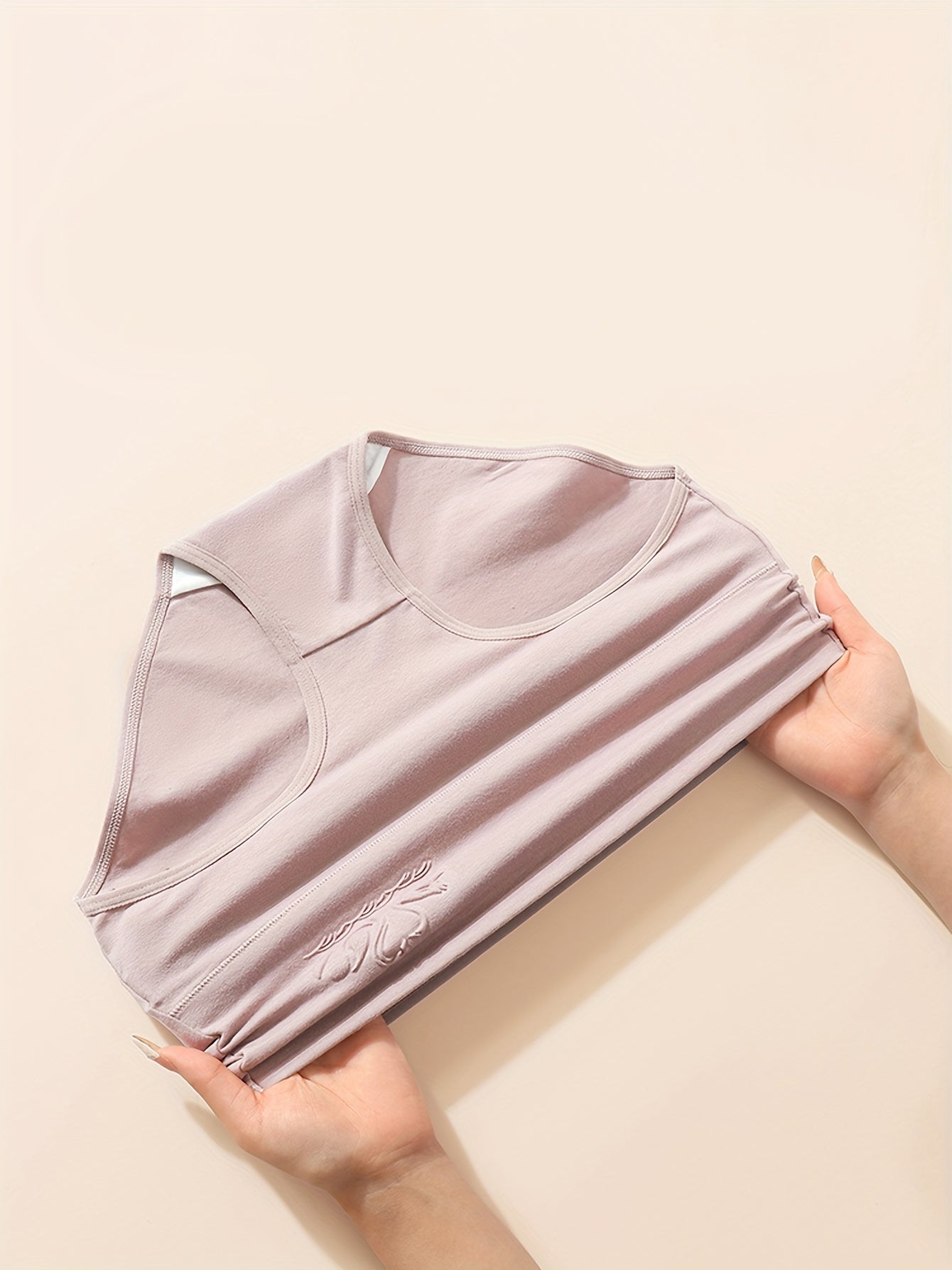 Women's High Waist Seamless Briefs 4-Pack Breathable Cotton Elastane Underwear