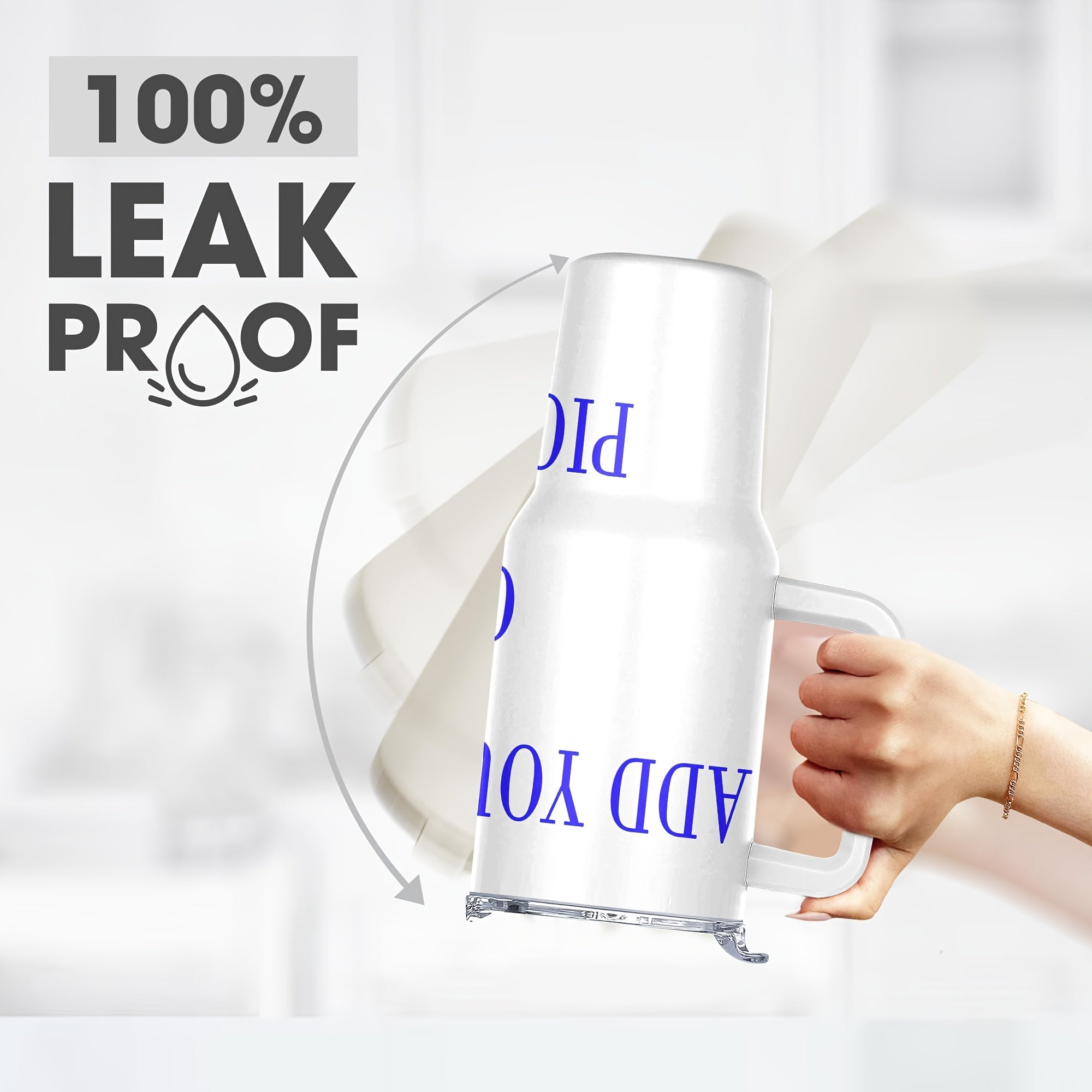 40oz Stainless Steel Travel Mug with Lid Custom Photo Insulated Coffee Cup Gift