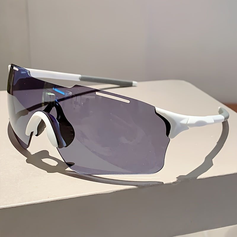 Women's Rimless Fashion Glasses with Integrated Lenses for Cycling and Outdoor Use