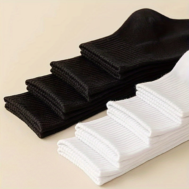 Men's Ankle Crew Soccer Socks 10 Pairs Breathable Comfortable Athletic Casual