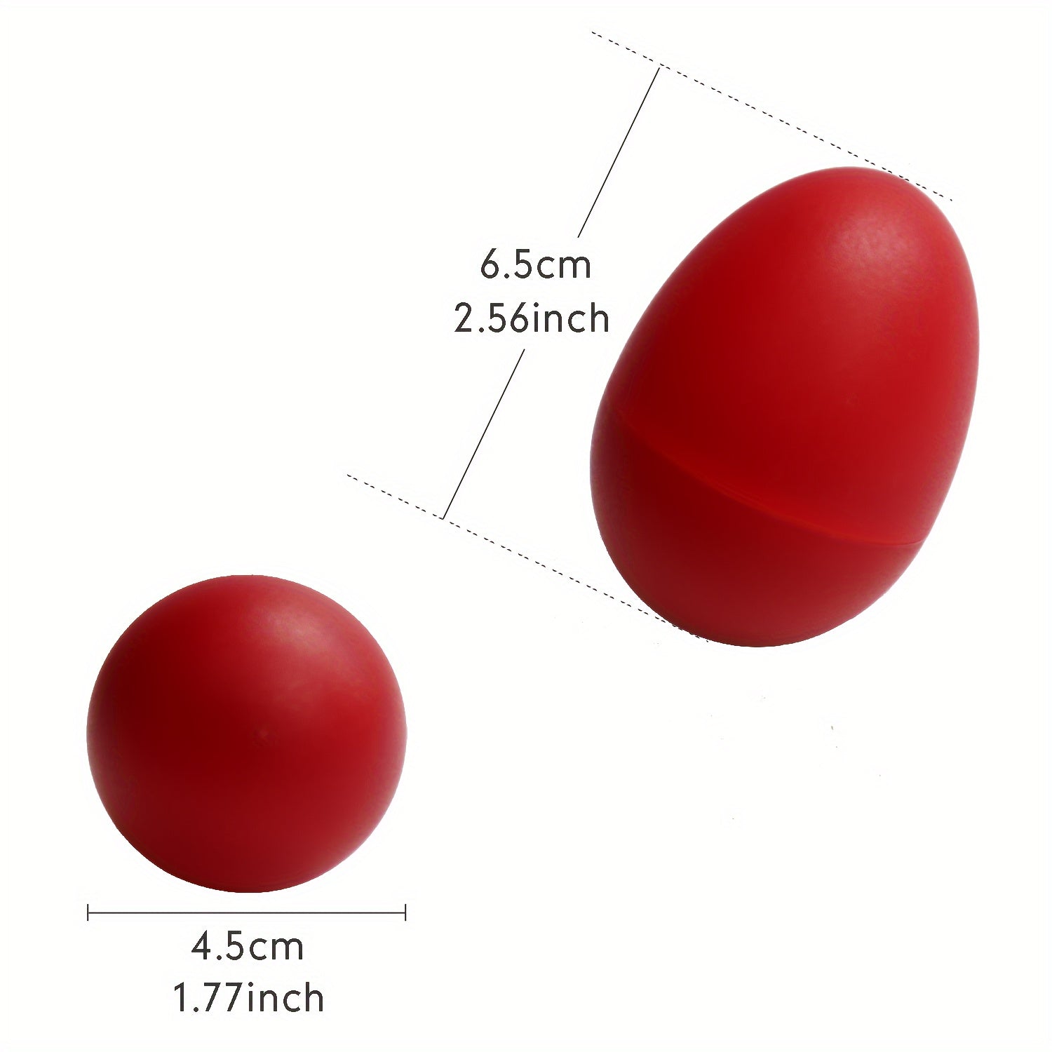 Set of 2 Vibrant Percussion Instruments for Kids Colorful PET Plastic Sand Balls for Music Education