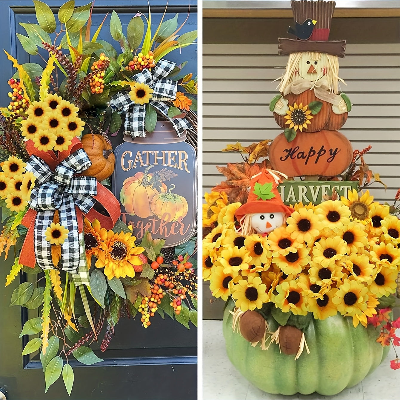 Artificial Sunflowers Mini Faux Flowers for Crafts and Decor