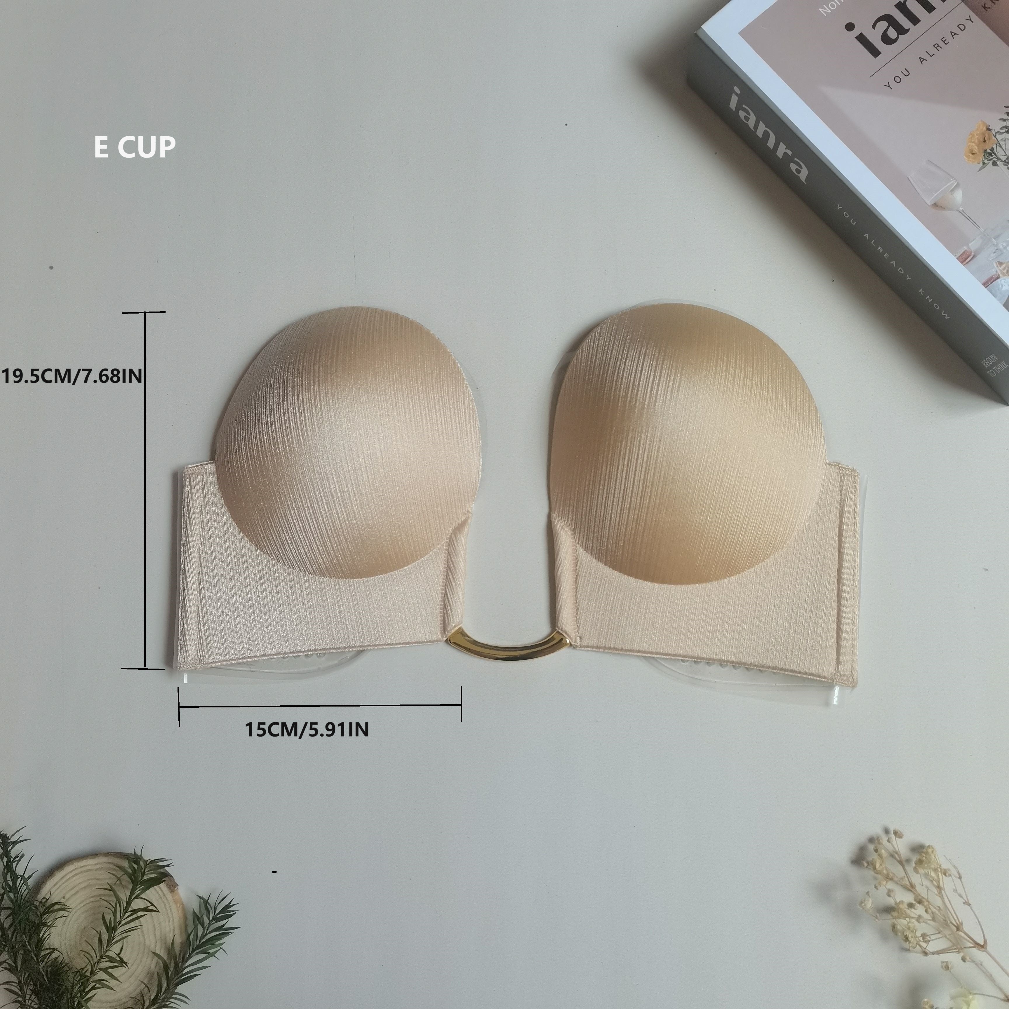 Stick-On Strapless Push-Up Bra Seamless Invisible Lingerie for Women
