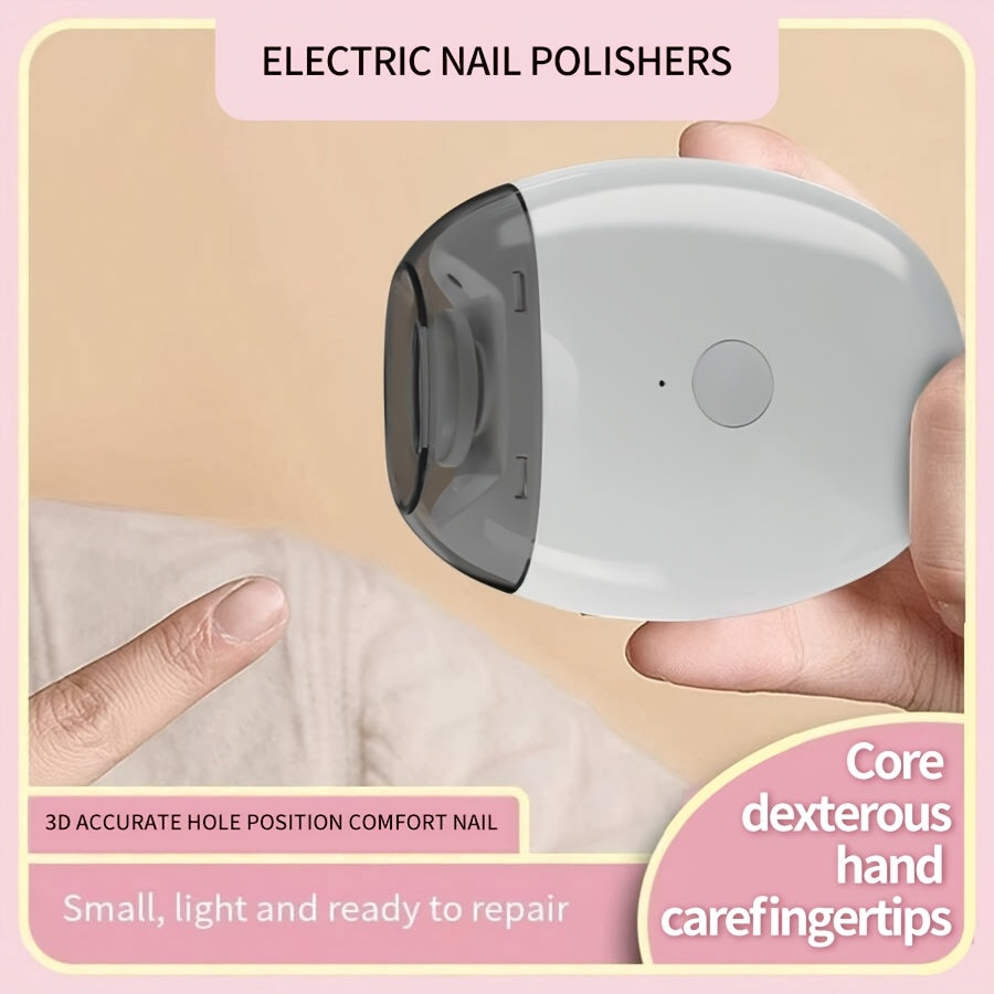 Amriver Portativ Elektron Tirnoq Qirqgich USB orqali zaryadlanadigan litiy polimer batareyasi, 3 tezlikda sozlanadigan, LED chiroq, jim ishlash, sayohat uchun qulay, avtomatik tirnoq maydalagich.