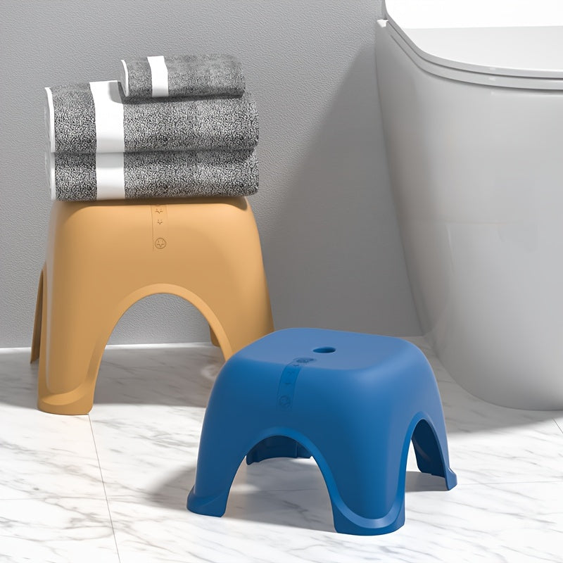 Taburete infantil de plástico multifuncional antideslizante y vibrante para baño y sala de estar