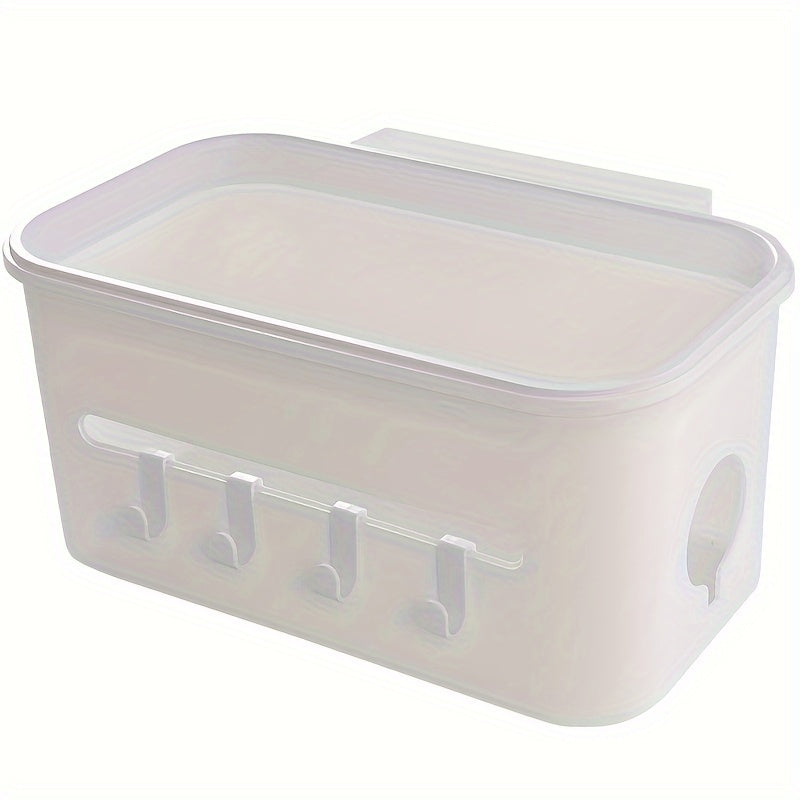 Cesta de almacenamiento colgante para pañales y organización del hogar, caja de plástico duradera
