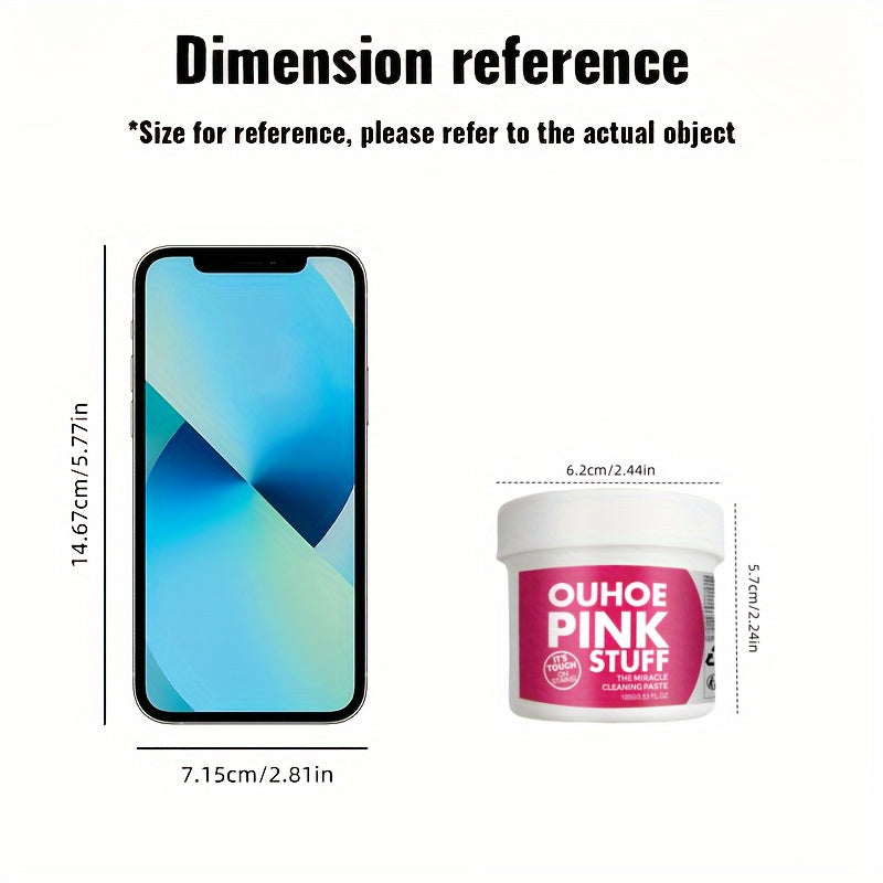 Pink Cleaning Paste for Kitchen Oil Stains Residue Free Gel