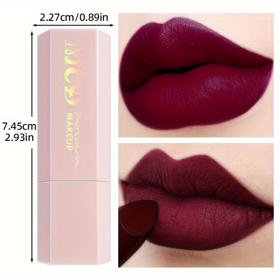 Pintalabios a prueba de agua de larga duración para mujer, rojo, no pegajoso