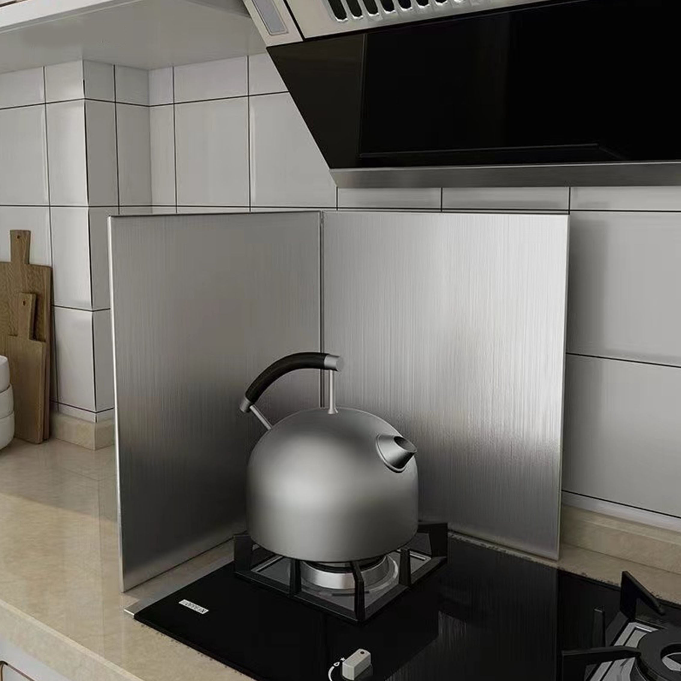 Foldable Stainless Steel Heat Insulation Panel for Stove Top Oil Splash Shield