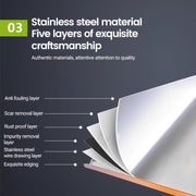 Stainless Steel Microwave Stand with Storage Rack Space-saving Kitchen Organizer