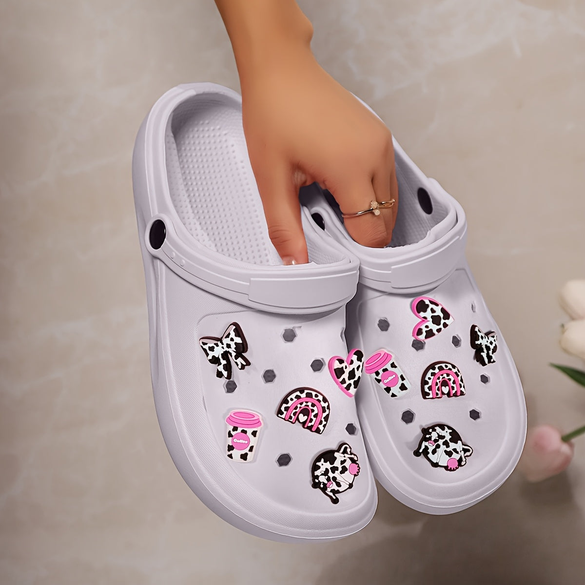 Women's EVA Beach Clogs Slip-On Sandals with Ventilation Holes and Cushioned Comfort