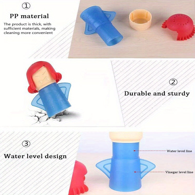 Микроволновой пароочиститель 3 шт., экологичный, легкая очистка уксусом