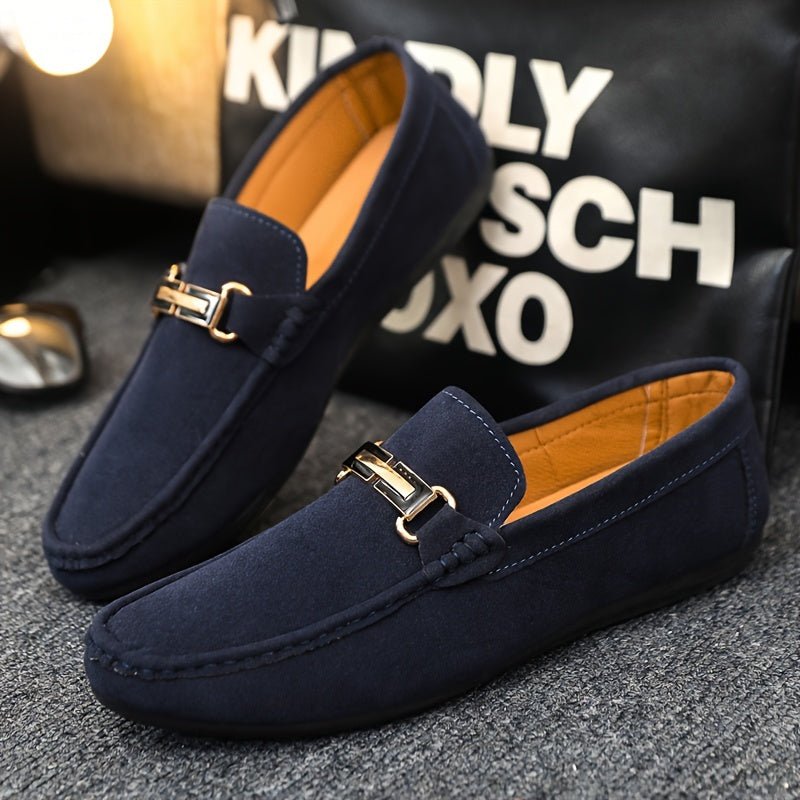 Men's Casual Canvas Loafer Shoes Slip-On Rubber Sole for Party and Streetwear