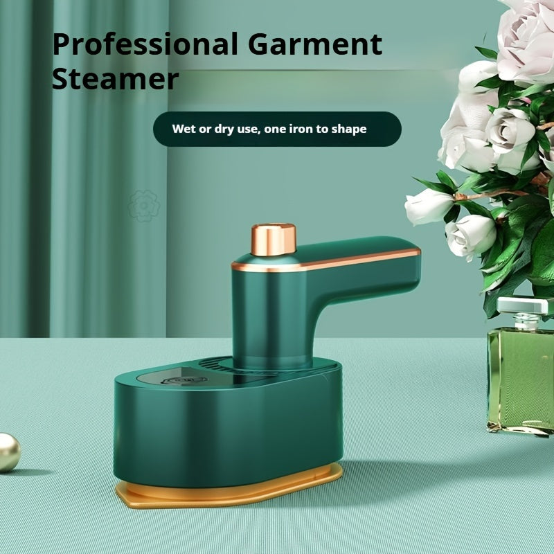 Yangi kelgan mini portativ qo'l steamir, kuchaytirilgan quvvat manbai bilan, 220V-240V Evropa ikki pinli ulagichi, uy va yotoqxona uchun.