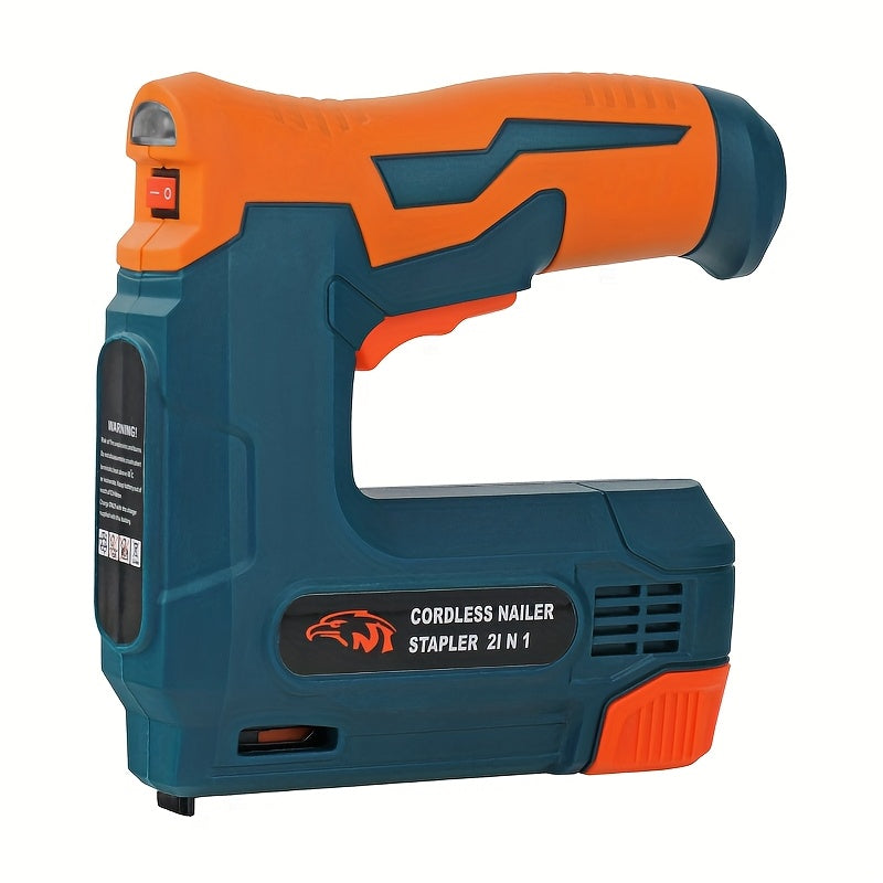 Cordless Lithium Battery Powered Nail Gun for Indoor Decoration and Woodworking