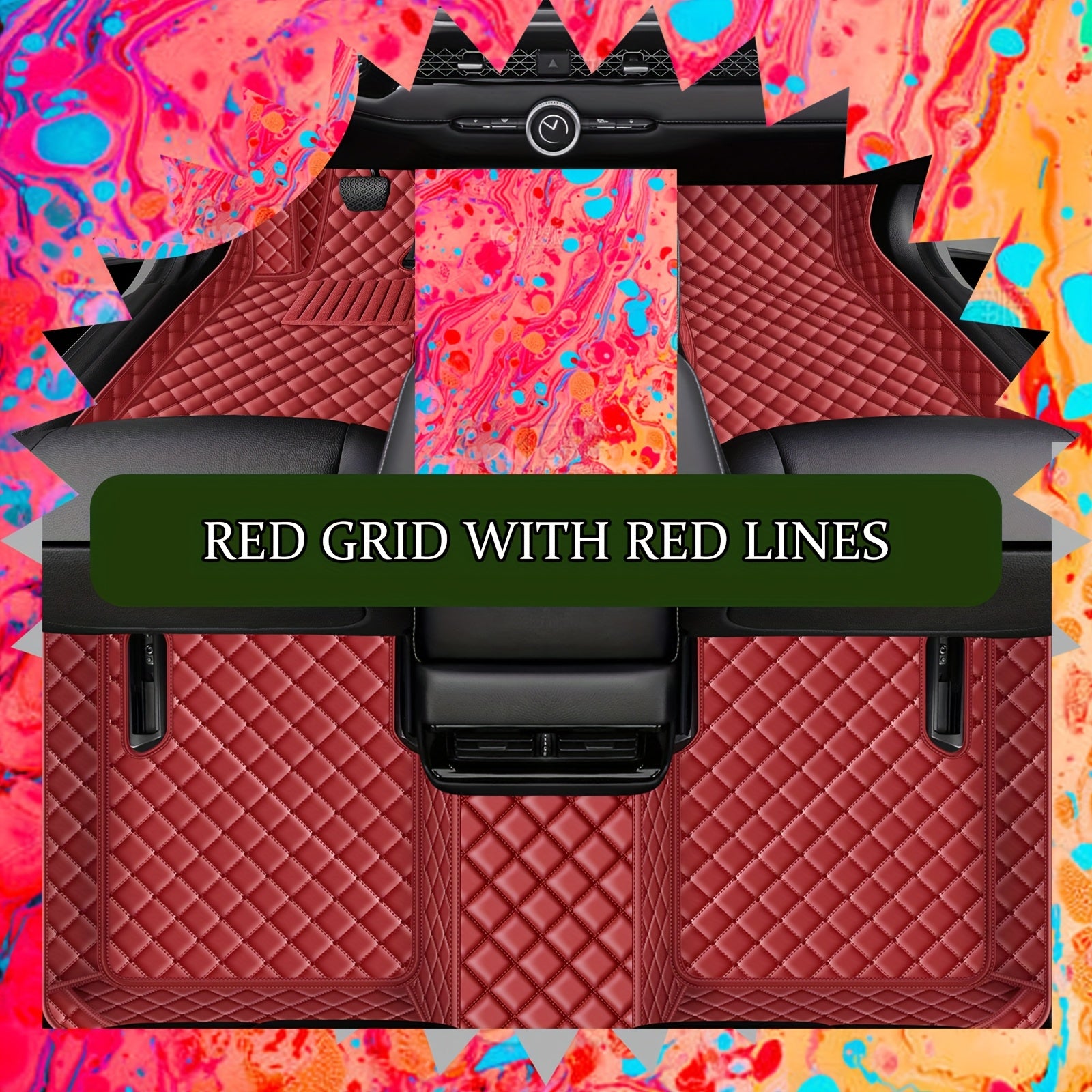 Alfombrillas universales de cuero sintético para coche, impermeables, a prueba de polvo y resistentes al desgaste