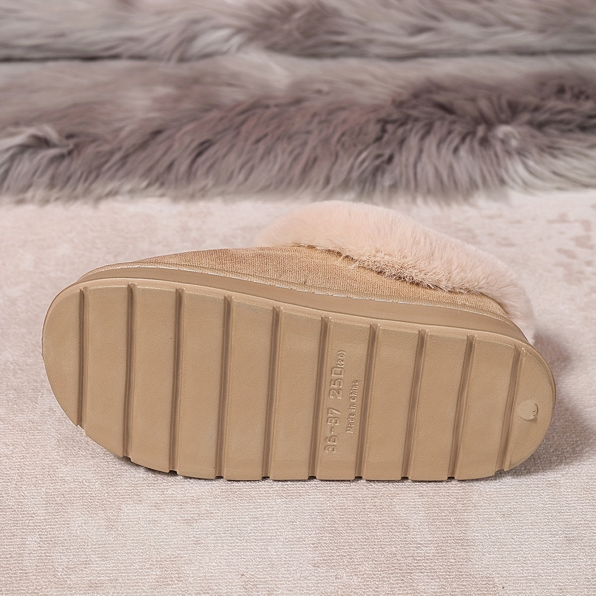 Women's Autumn Winter Thick-Soled Warm Anti-Slip Shoes for Home Office Travel